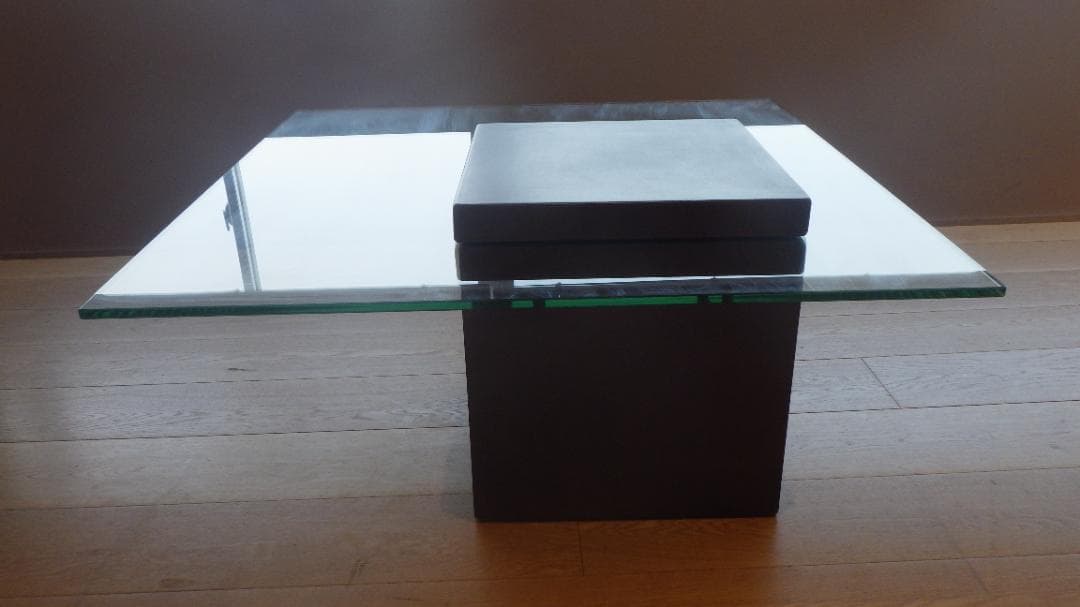 【ラスト１】moda en casa FLYING table ガラステーブル2