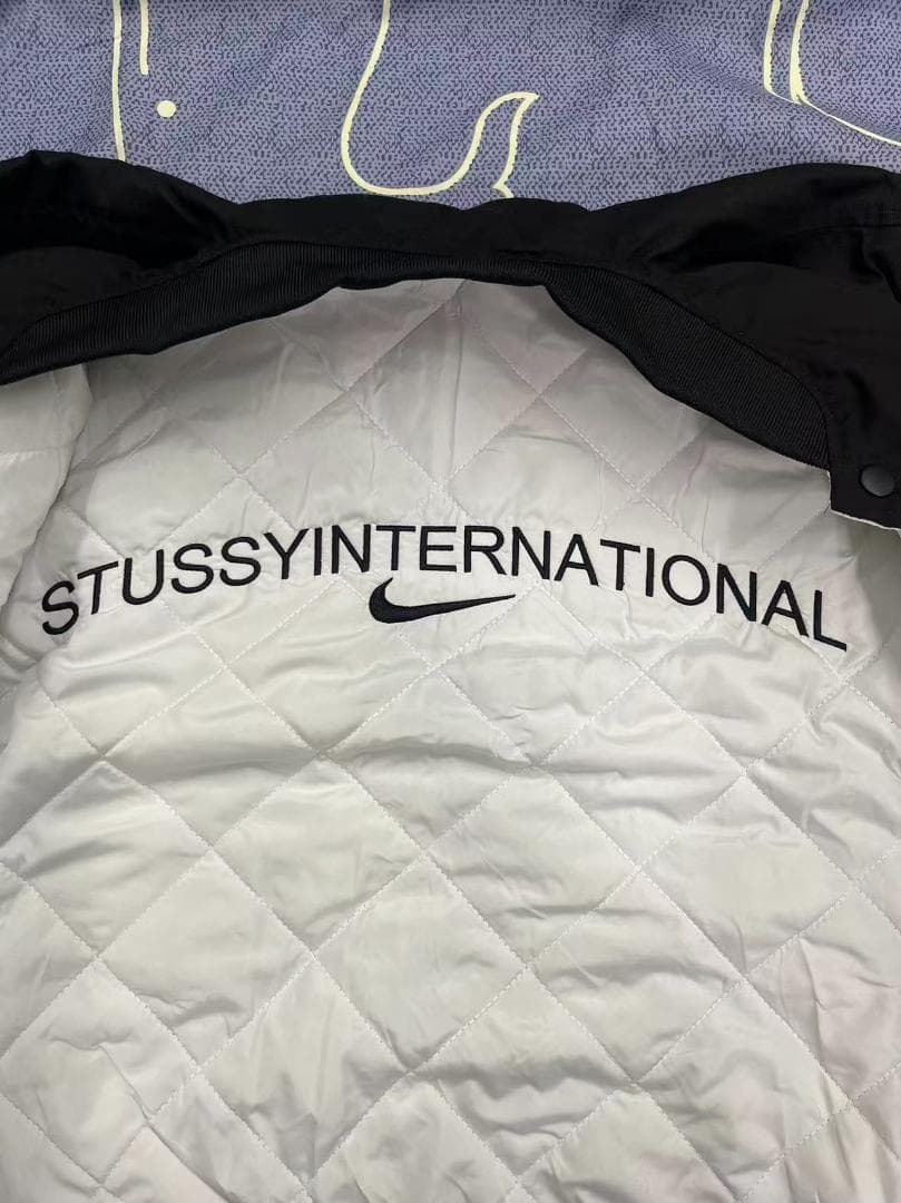 エア ステューシーコラボ ブラックMA-1ジャケット