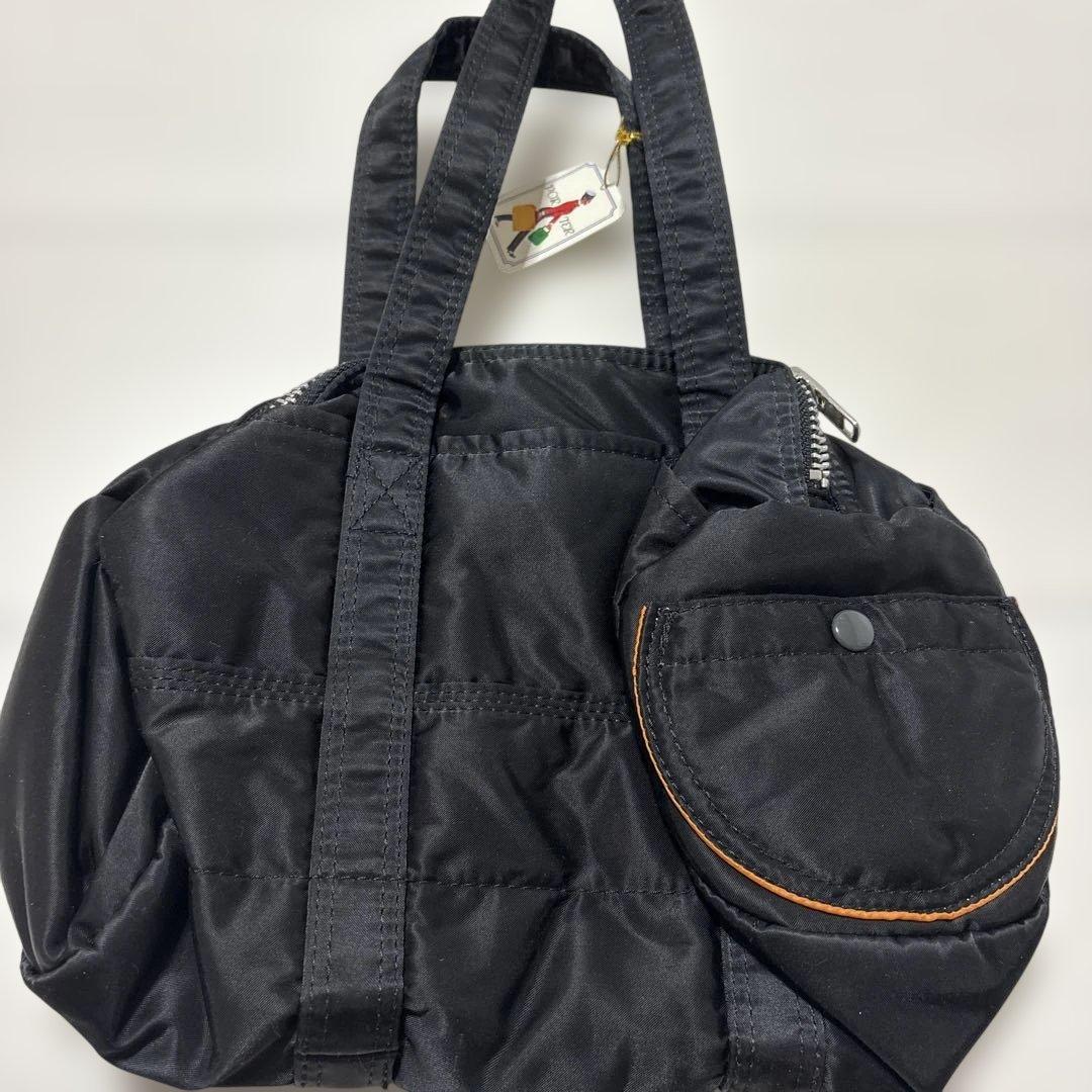 PORTER ブラック ミニドラムバッグ