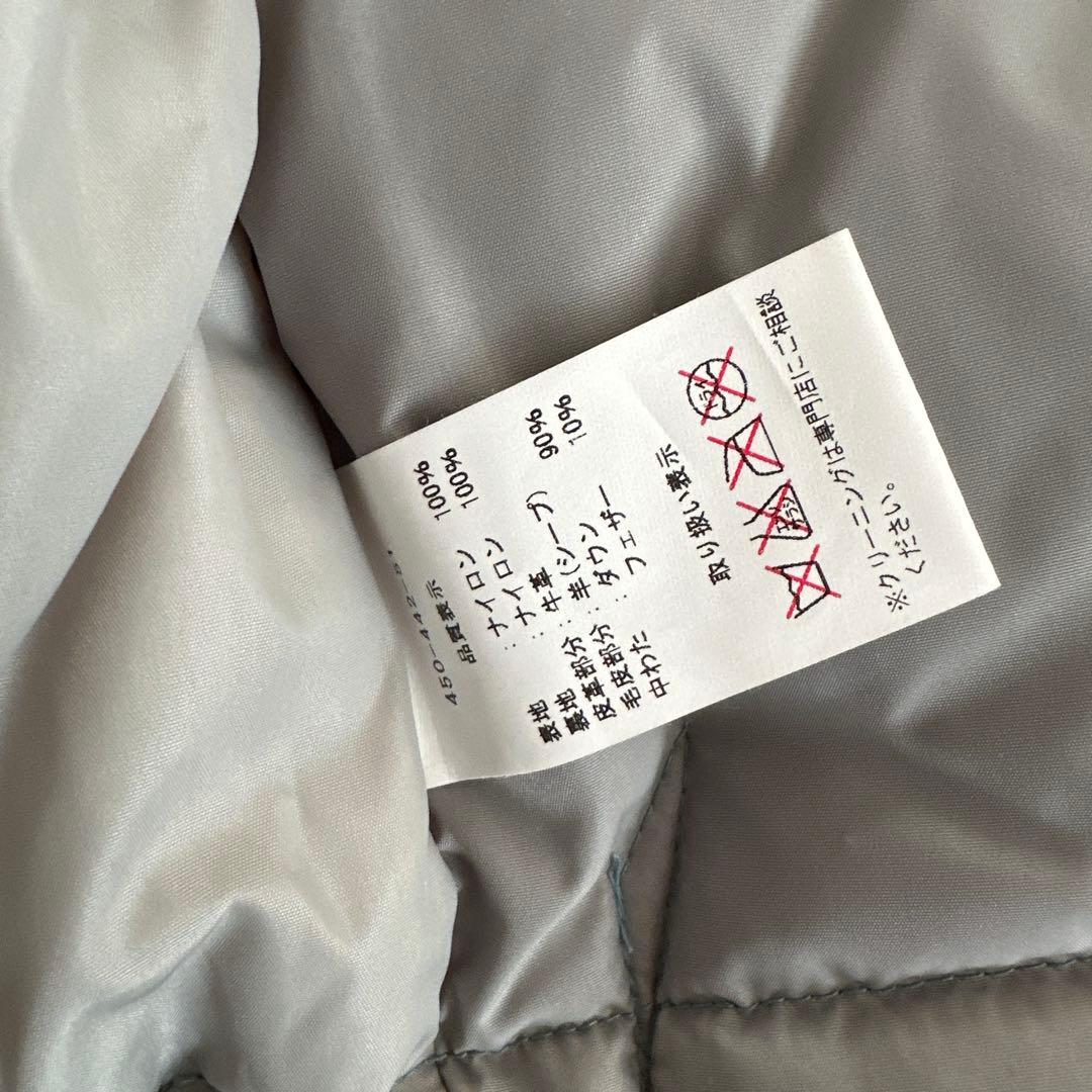 Rocky mountainファー付きレザー襟 ダウンベスト