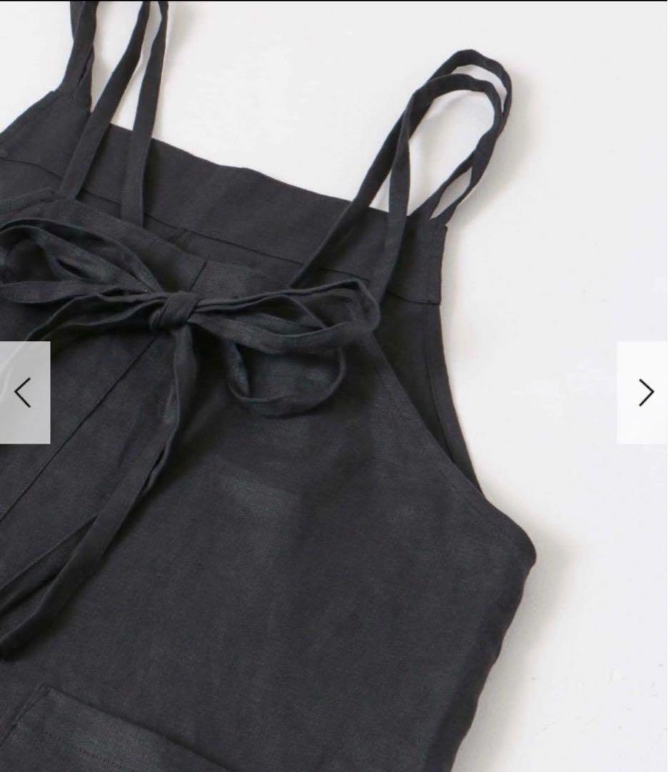 かぐれ リネンサロペット ブラック