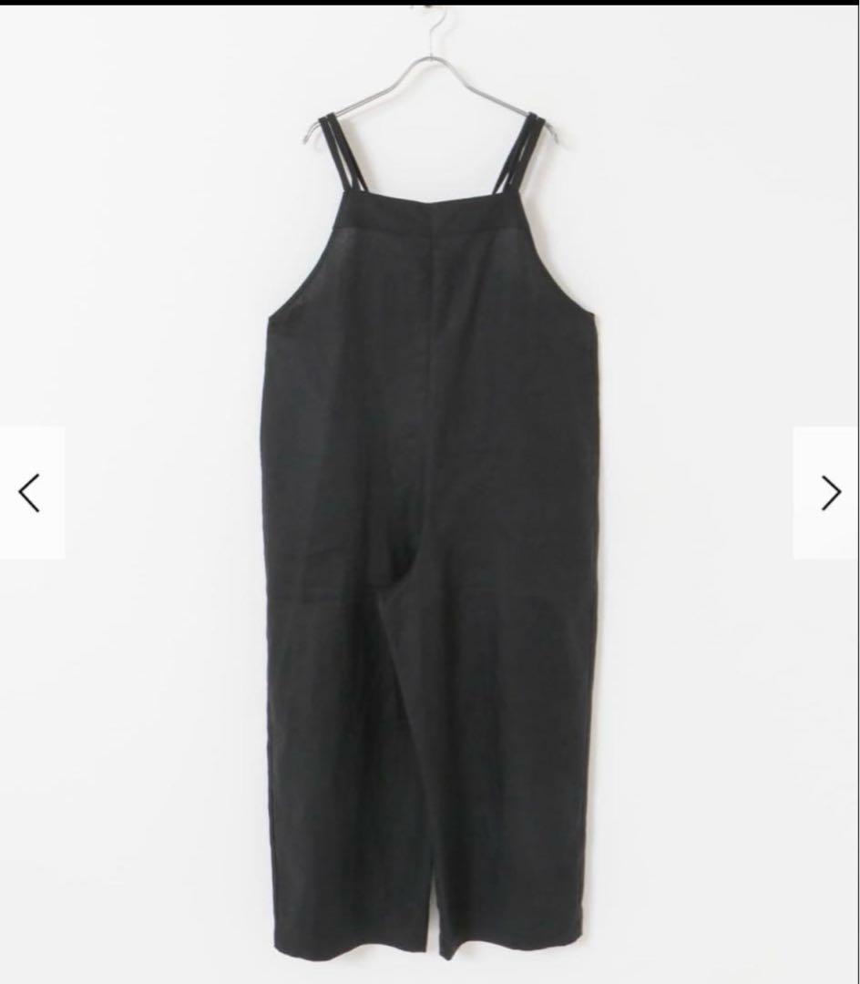 かぐれ リネンサロペット ブラック