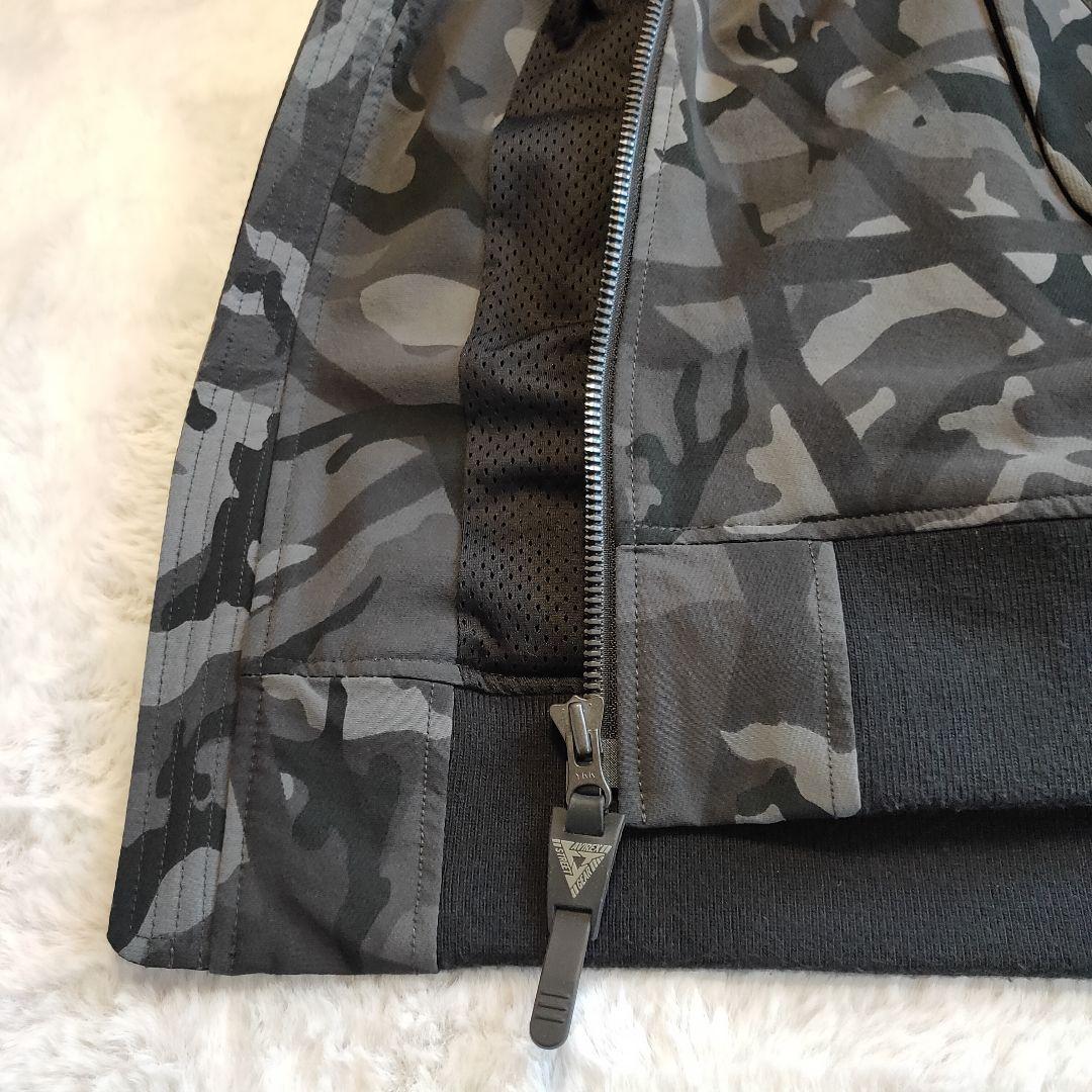 【美品】AVIREX MA-1 ミリタリージャケット 迷彩 ブラック 刺繍