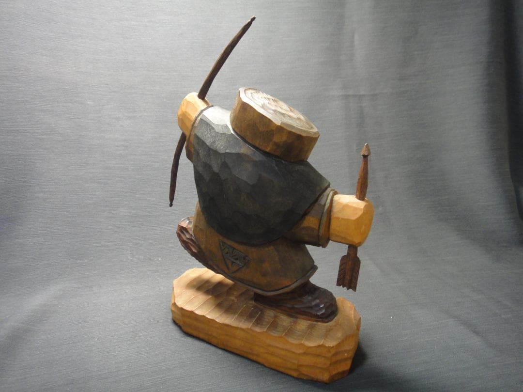 わ*ん様 川上 哲 （さとる）作　アイヌ コロポックル 木彫り 彫刻　藤戸竹喜