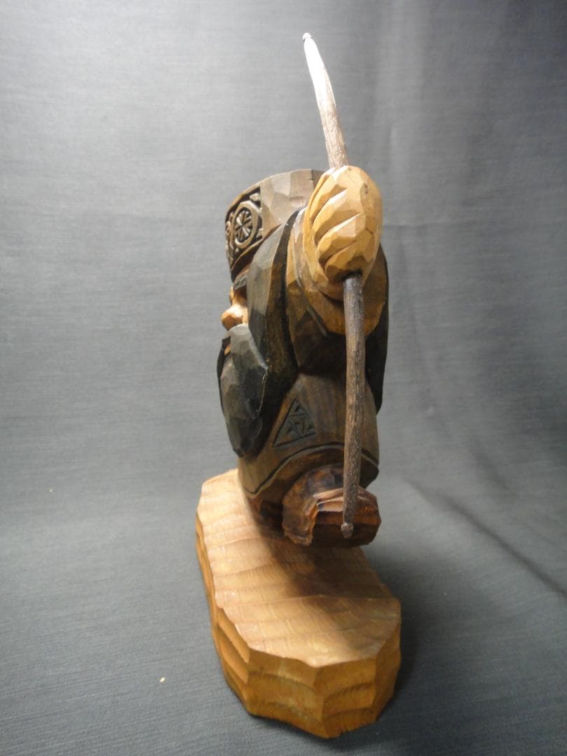 わ*ん様 川上 哲 （さとる）作　アイヌ コロポックル 木彫り 彫刻　藤戸竹喜