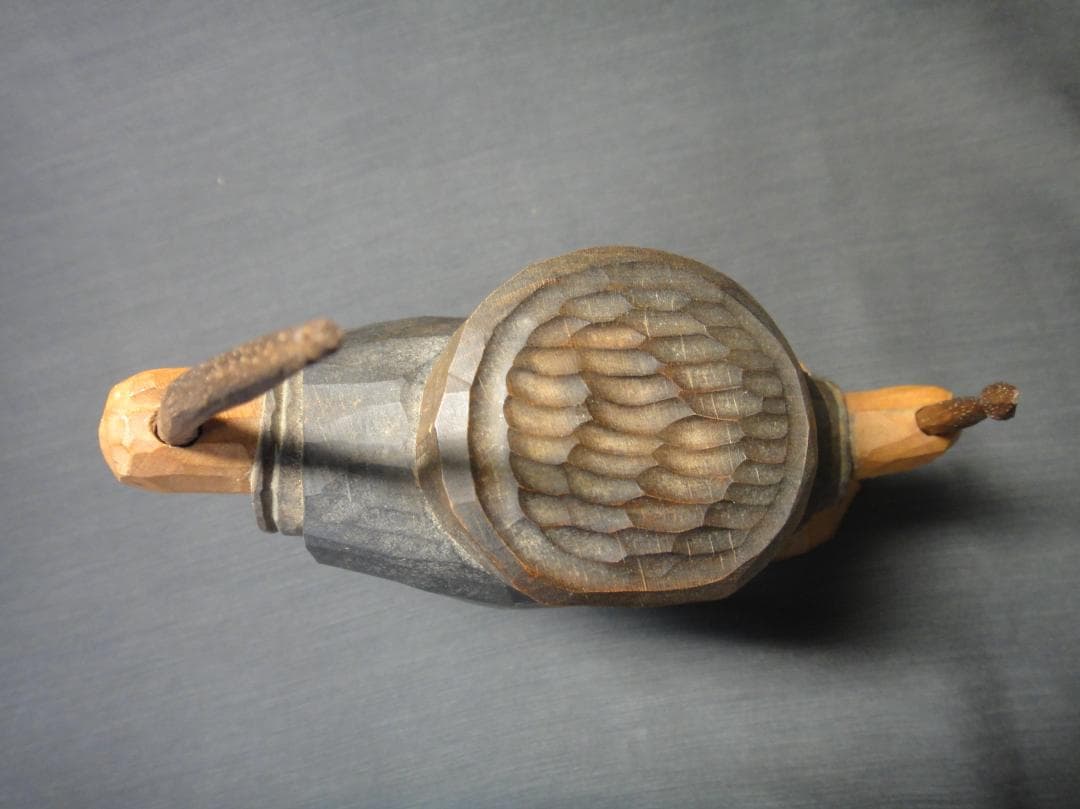 わ*ん様 川上 哲 （さとる）作　アイヌ コロポックル 木彫り 彫刻　藤戸竹喜