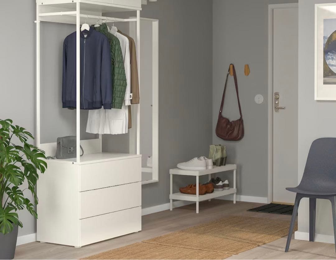 IKEA イケア ワードローブ プラッツァ ハンガーラック チェスト