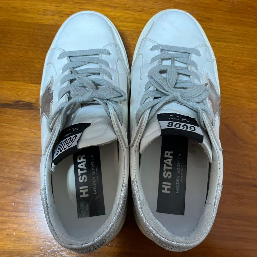 ゴールデングースGOLDEN  HI STAR ホワイト　36