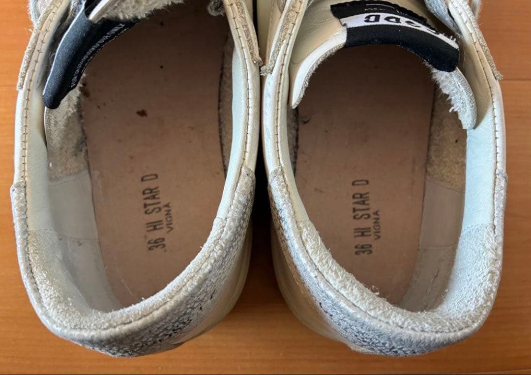 ゴールデングースGOLDEN  HI STAR ホワイト　36