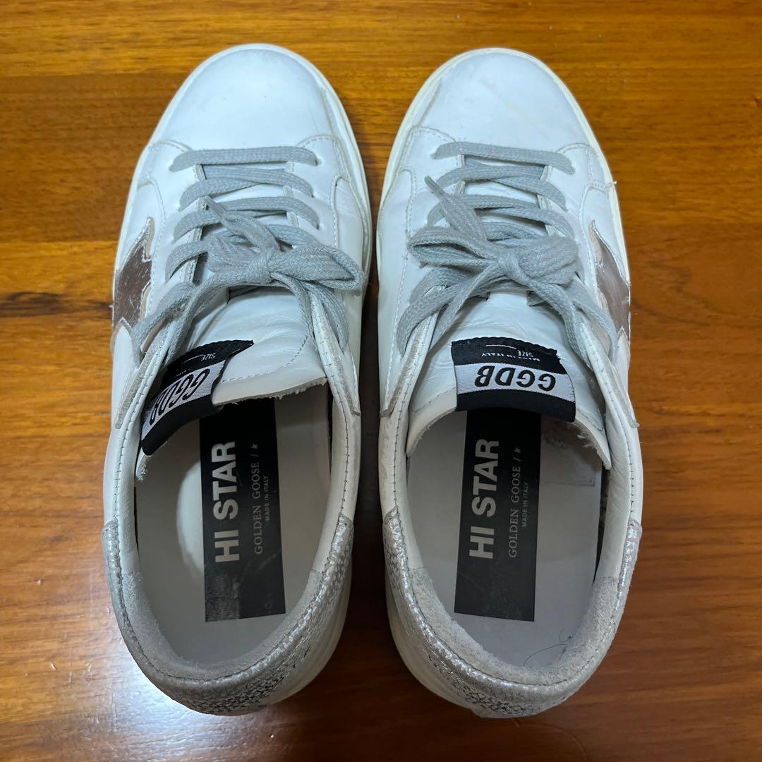 ゴールデングースGOLDEN  HI STAR ホワイト　36