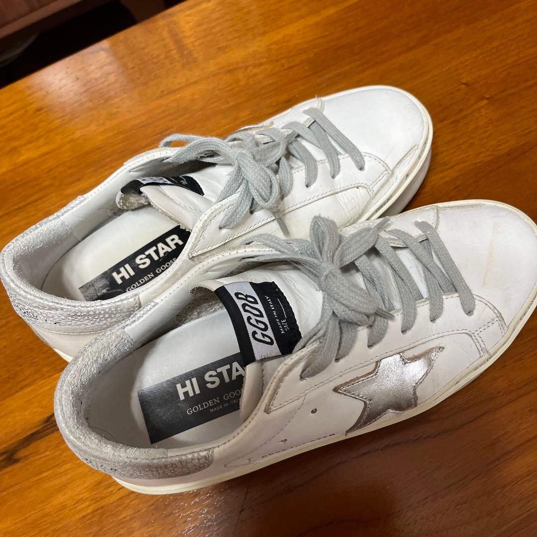 ゴールデングースGOLDEN  HI STAR ホワイト　36