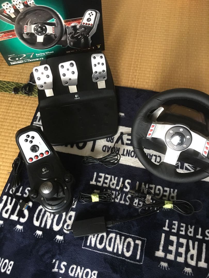 美品！ロジクール G27 レーシングホイール プレステ3対応 作動済み！箱あり！