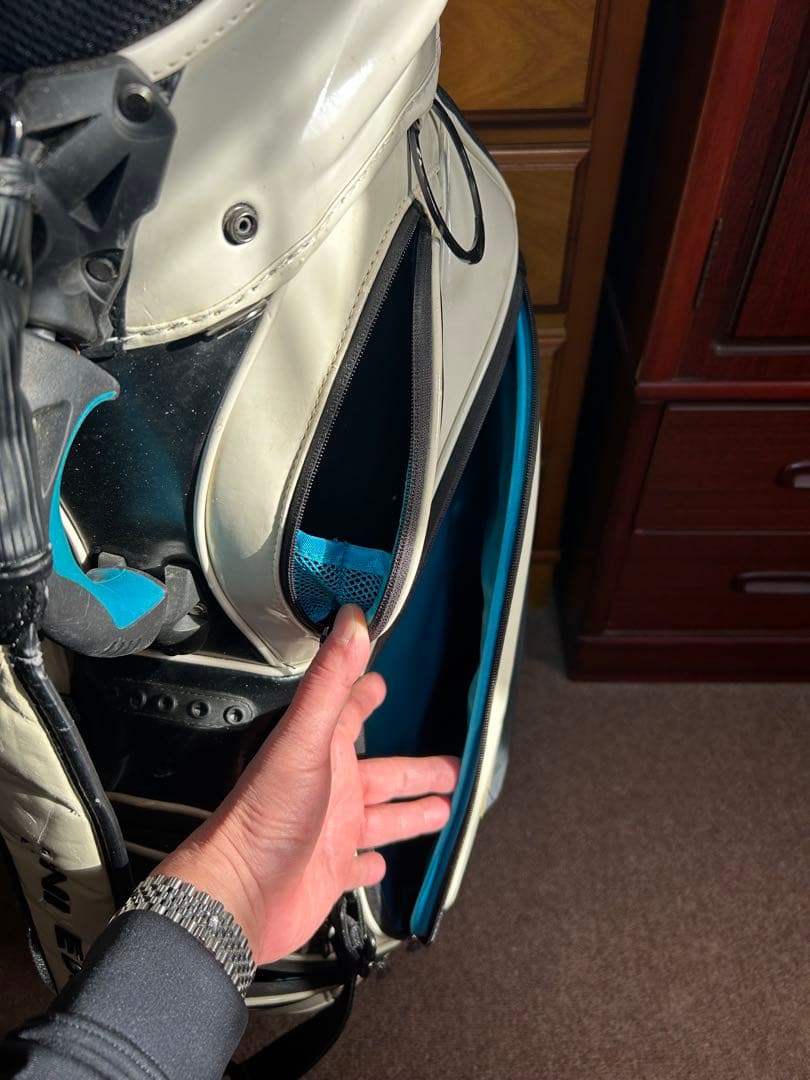 ナイキ キャディバッグ ホワイト/ブラック/ブルー