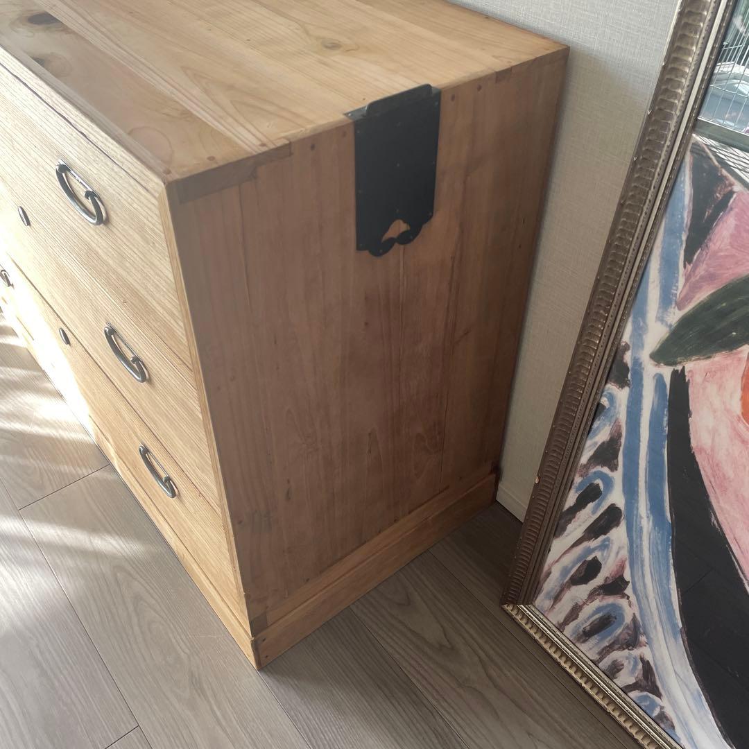 32)桐箪笥　3杯　アンティーク　チェスト　和箪笥　着物　古家具　レトロ