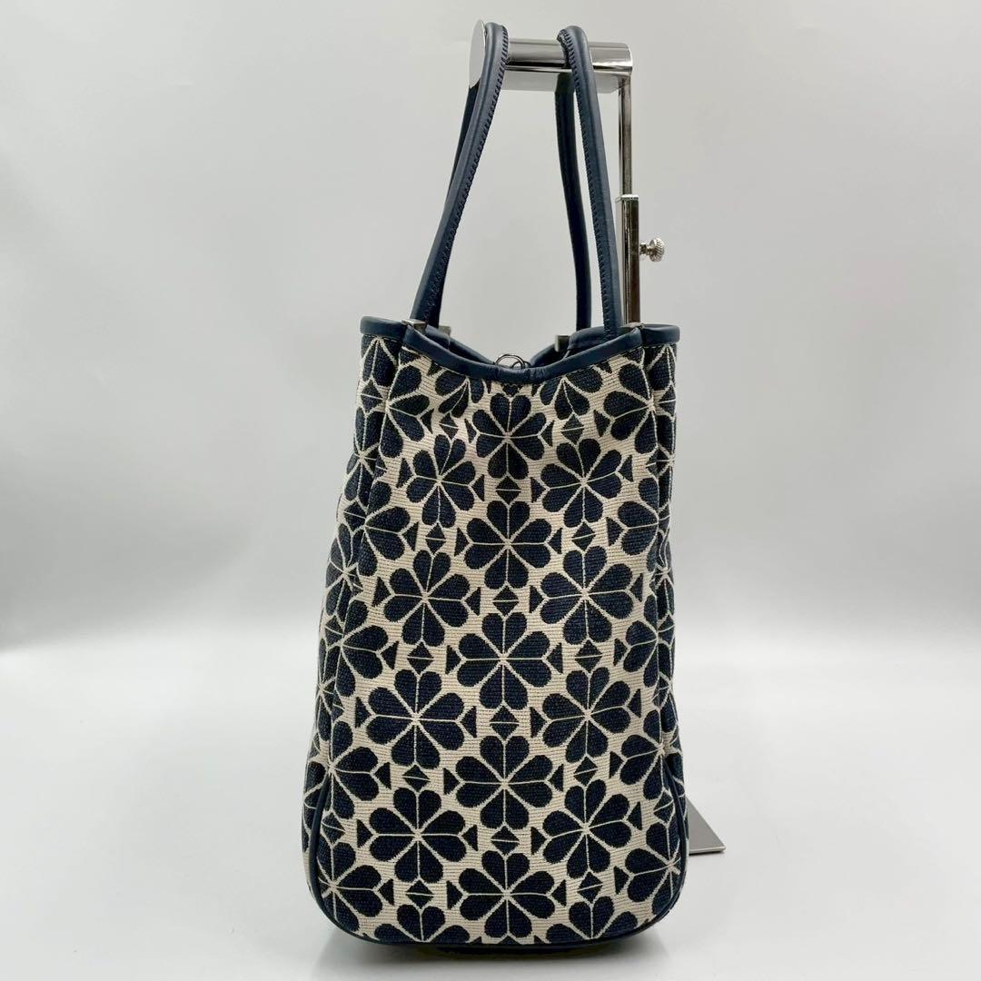 美品　ケイトスペード　2wayトートバッグ　スペードフラワー　ジャガード