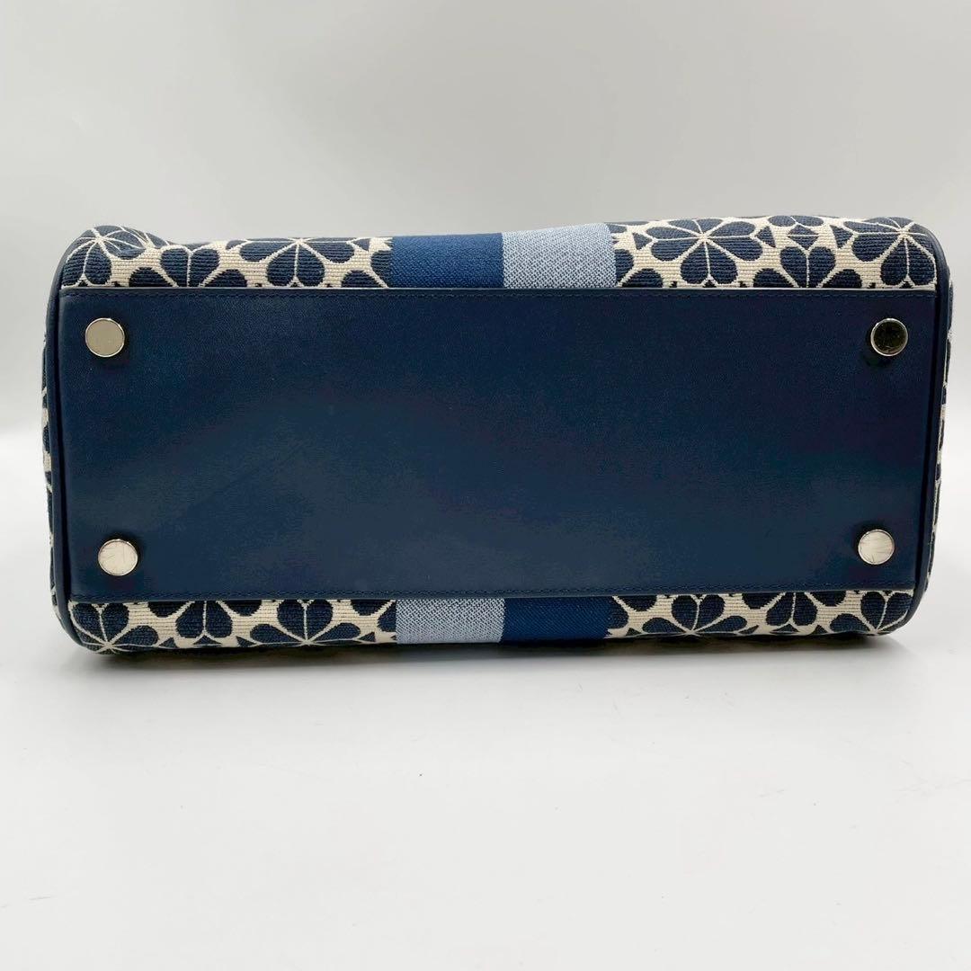 美品　ケイトスペード　2wayトートバッグ　スペードフラワー　ジャガード