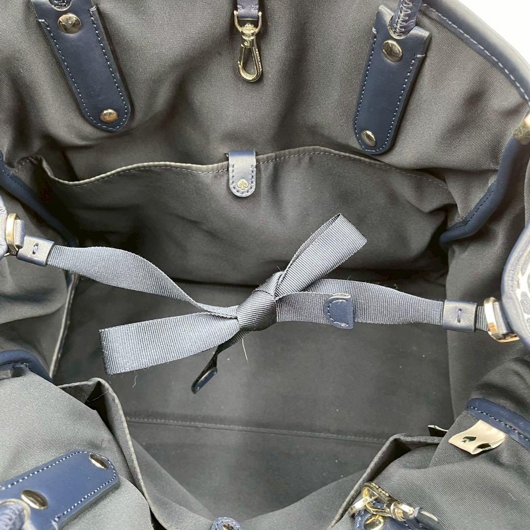 美品　ケイトスペード　2wayトートバッグ　スペードフラワー　ジャガード