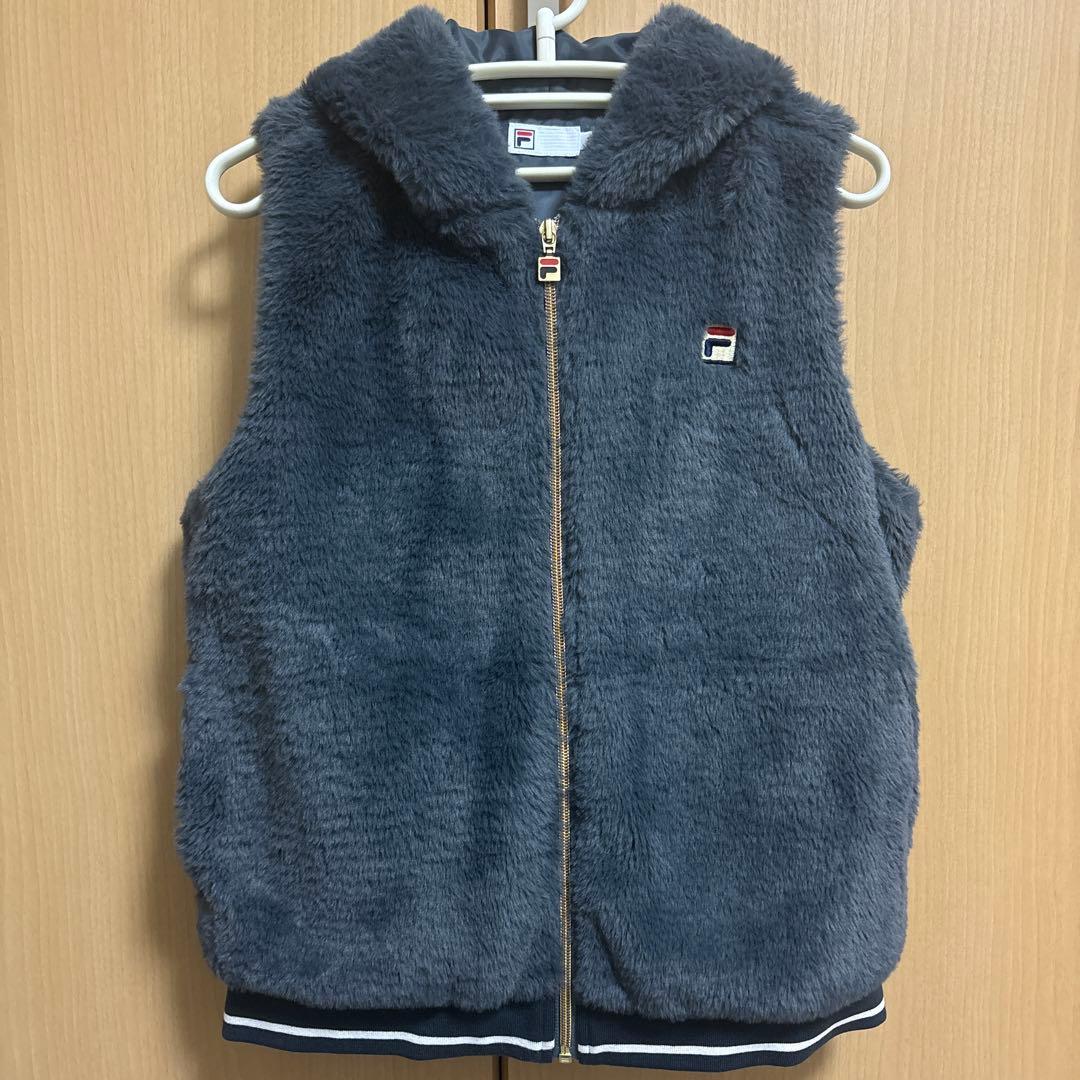 【新品未使用】 FILA テニス レディース ファーベスト グレー Mサイズ
