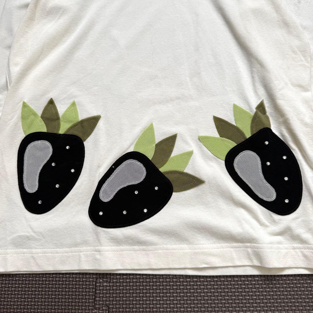 【新品】ノイジーノイジー タートルネック フルーツプリントプルオーバー 40