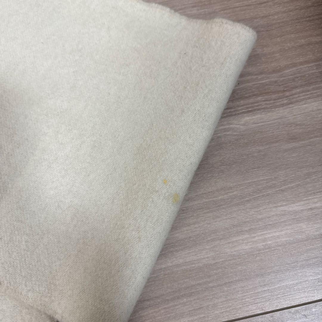 LOEWE リバーシブルマフラー（アイボリー×ベージュ）