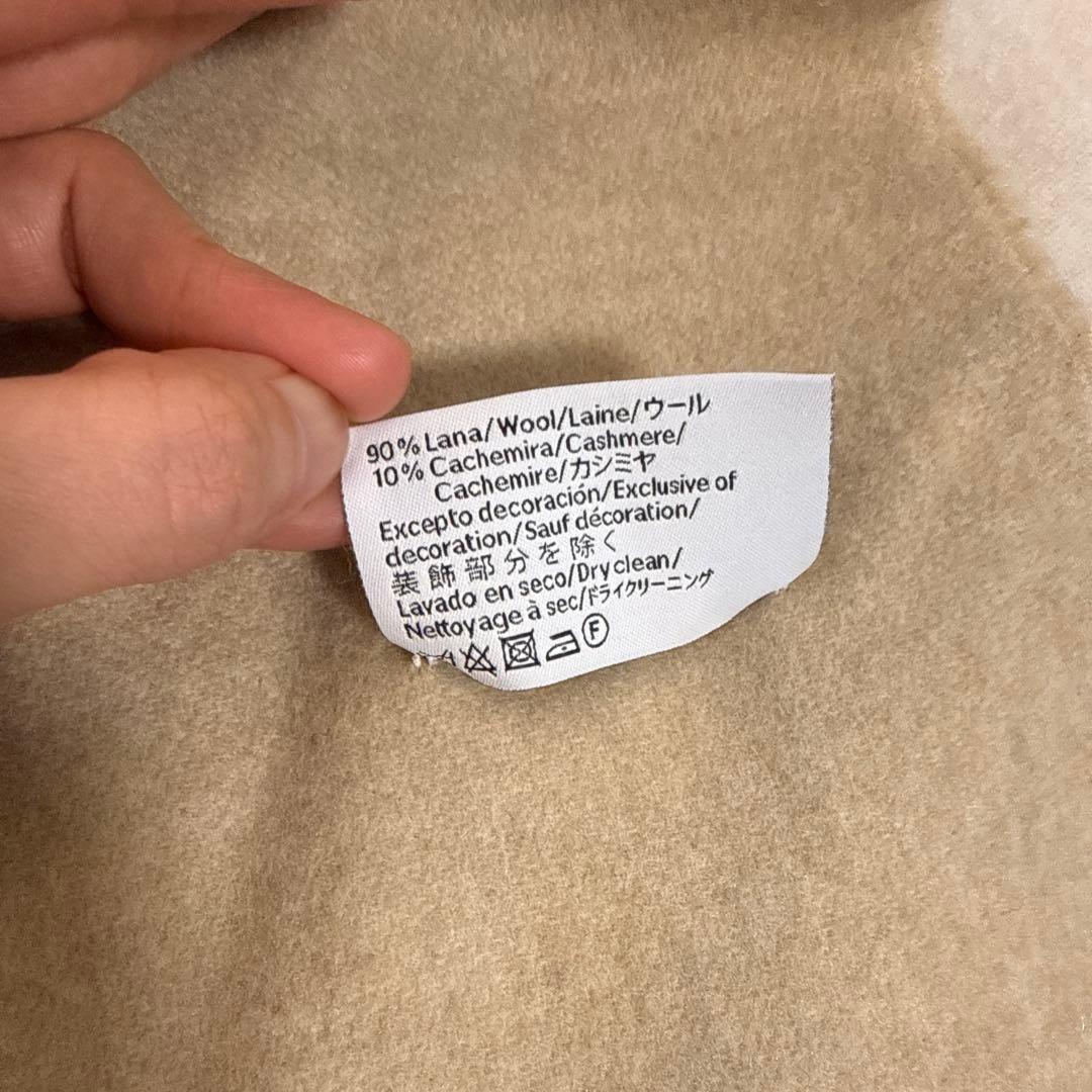 LOEWE リバーシブルマフラー（アイボリー×ベージュ）