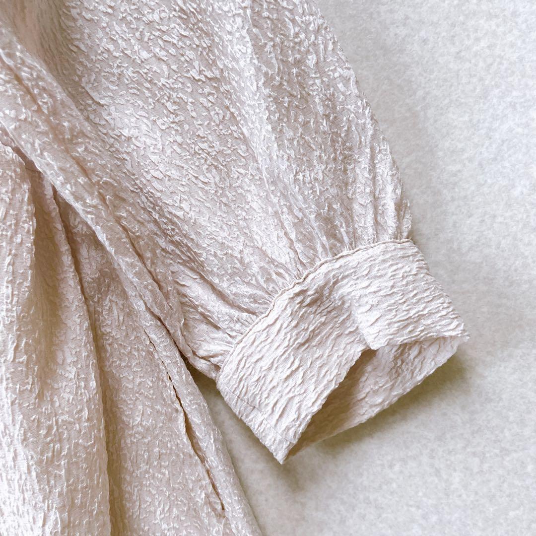 新品タグ付き　24年現行ビアズリー　ジャガードロングワンピース アイボリー