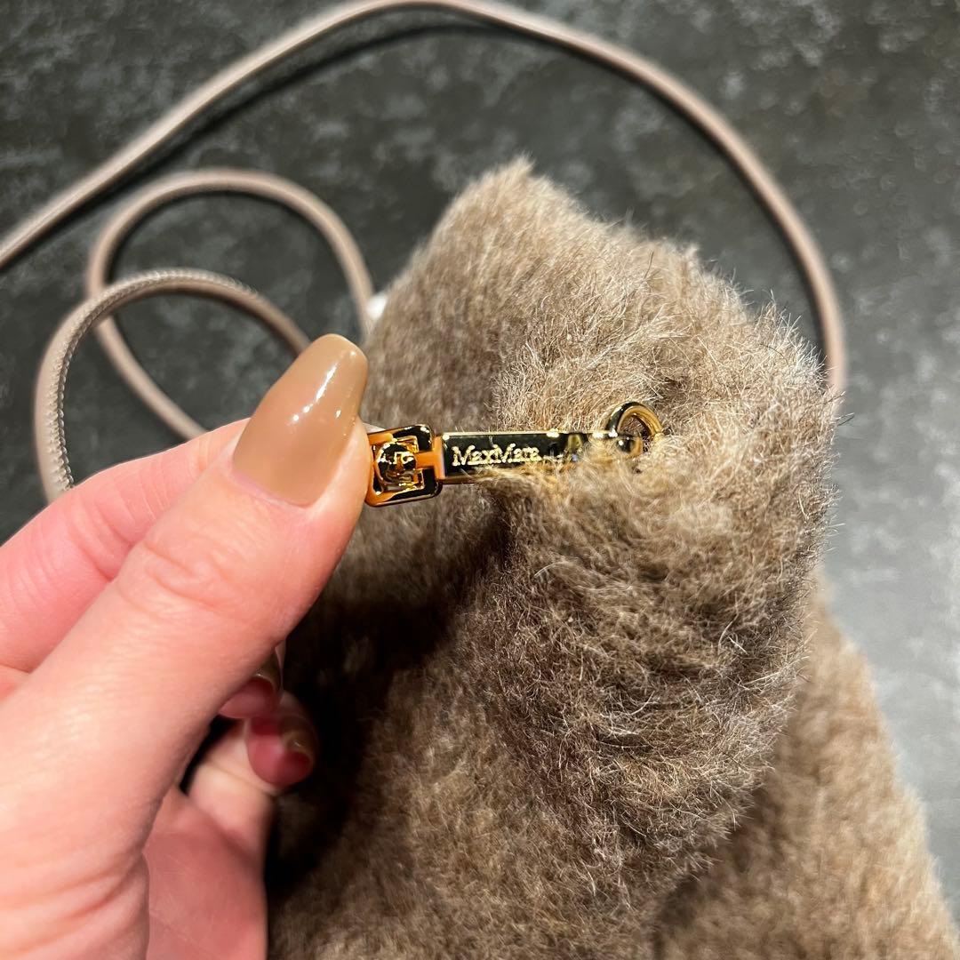 【新品未使用タグ付き】MaxMara ミトン Mサイズ 手袋 テディ テディベア