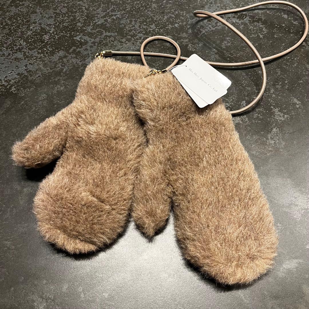 【新品未使用タグ付き】MaxMara ミトン Mサイズ 手袋 テディ テディベア