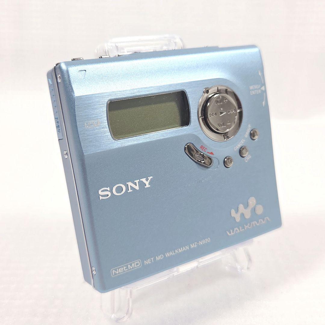 【動作品】SONY NET MD WALKMAN MZ-N920 ブルー
