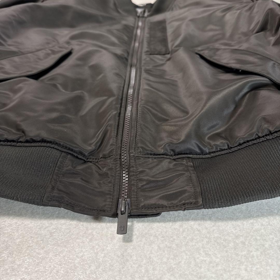 極美品⭐️ユニクロ UNIQLO+J ハイブリッドダウン MA1 XLダークグレー