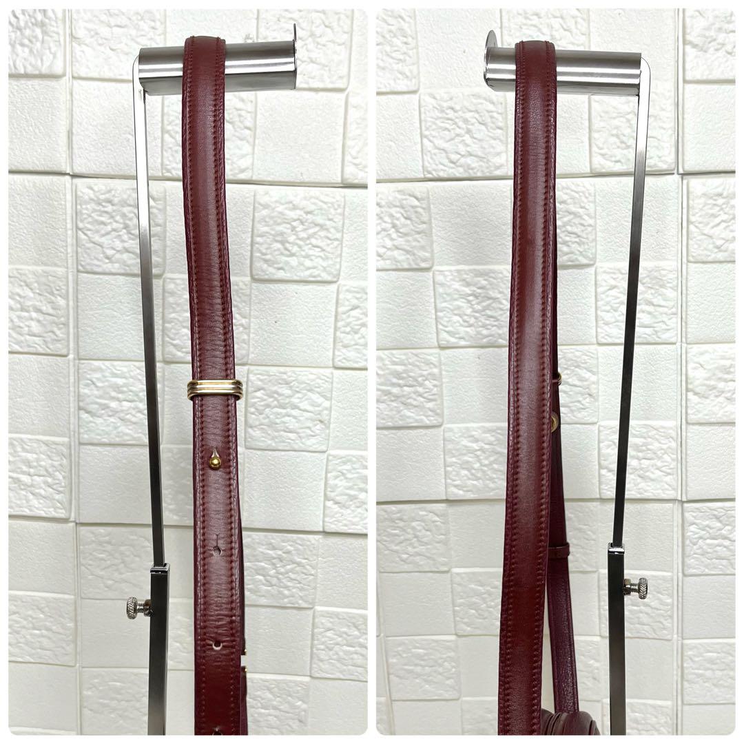 ✨上美品✨☘️Cartier☘️✨ショルダーバッグ✨マストライン✨ボルドー✨