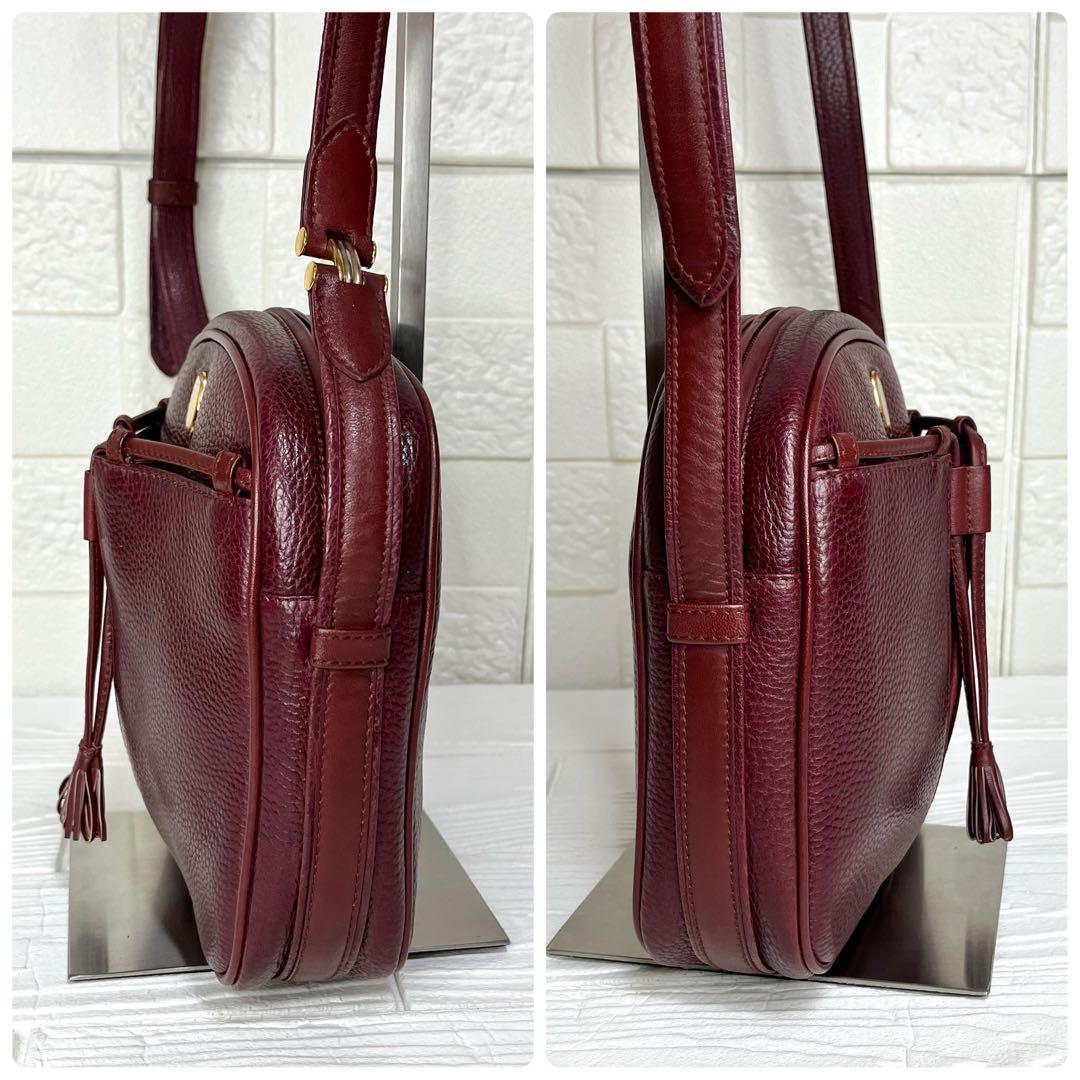 ✨上美品✨☘️Cartier☘️✨ショルダーバッグ✨マストライン✨ボルドー✨