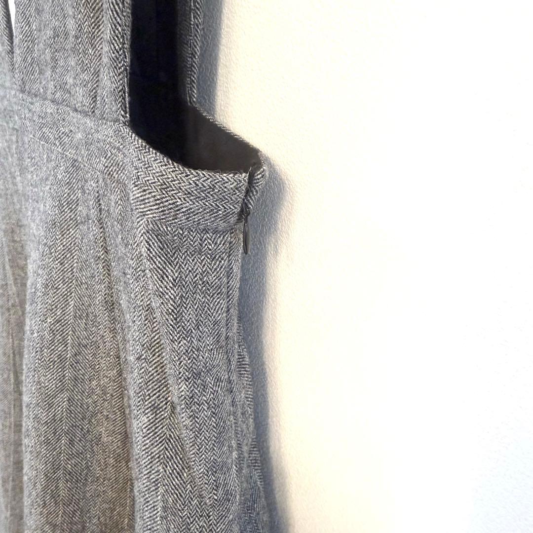 美品 CELFORD セルフォード バリエーションジャンパースカート グレー S