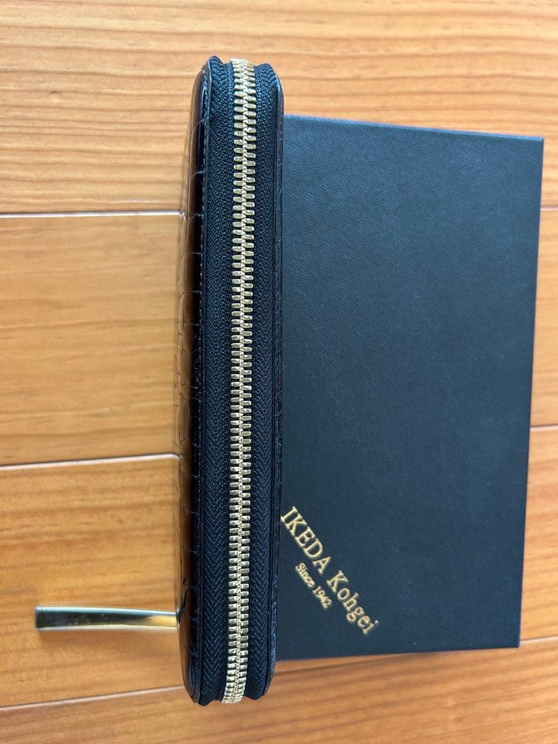 池田工芸　クロコダイル長財布 日本製 194 値引きしました。