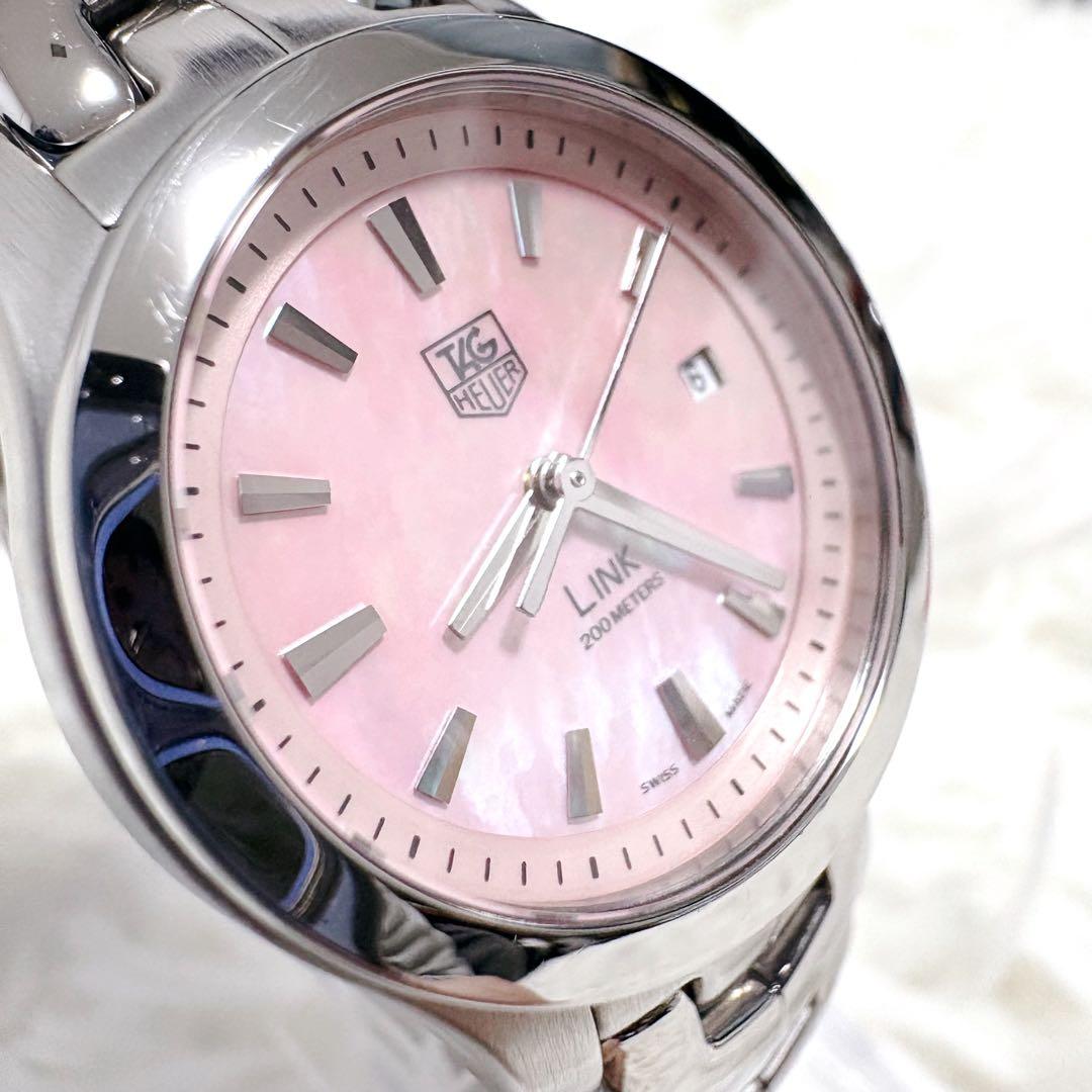 ✨希少✨TAG HEUER タグホイヤー リンク デイト ピンクシェル文字盤