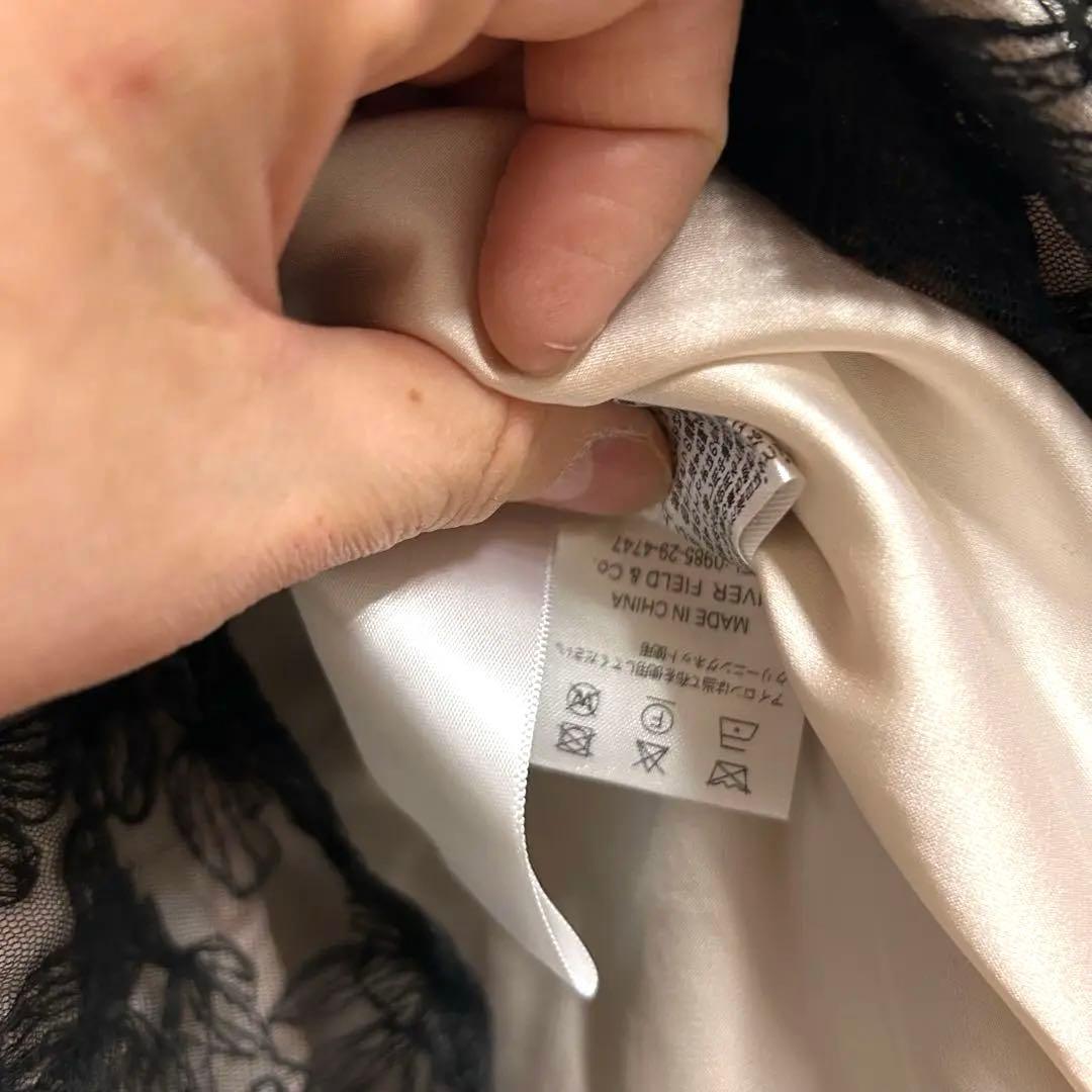 パフスリーブ総レースフレアロング結婚式ワンピース パーティードレスお呼ばれ二次会