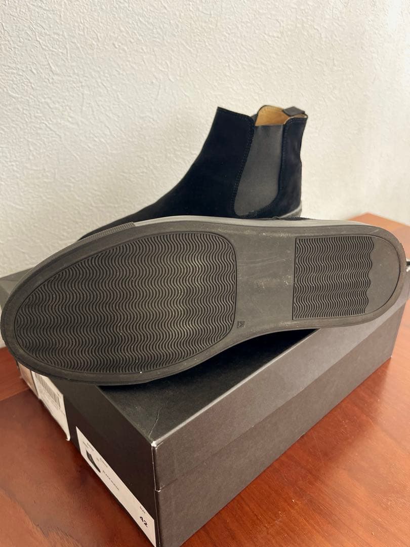 ユナイテッドアローズ　サイドゴア　スエード　42 ブラック