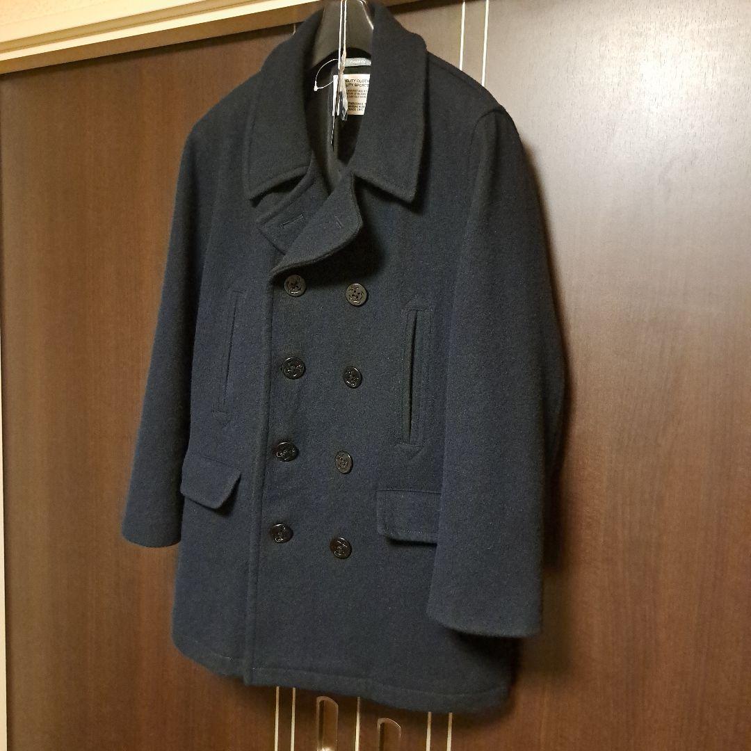 極美 未使用 Fidelity 10B PEA COAT ネイビー L
