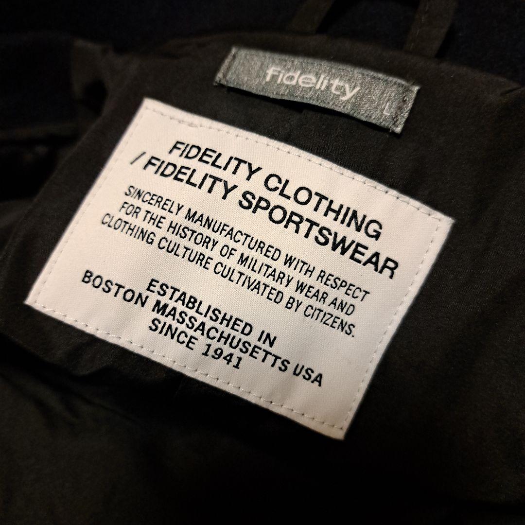 極美 未使用 Fidelity 10B PEA COAT ネイビー L