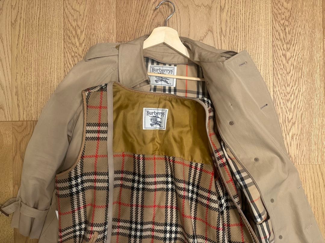 【三陽商会】BURBERRY バーバリー　ノバチェックライナー　トレンチコート
