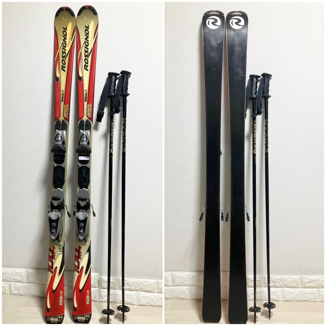 ストック付/ROSSIGNOL 100XPI ロシニョール スキーセット154