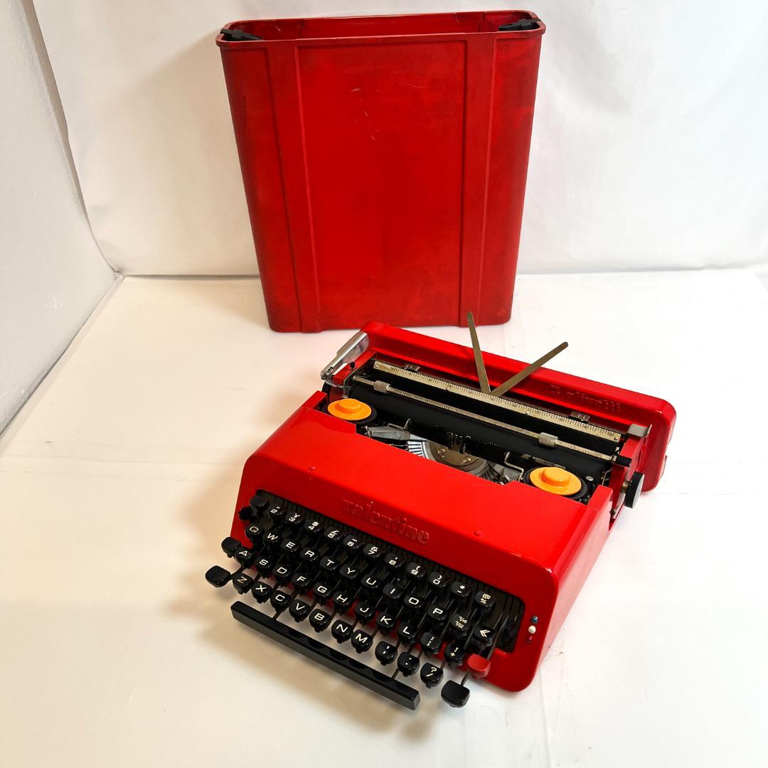 タイプライター オリベッティ バレンタイン、ヴィンテージ、動作良好、スペイン製