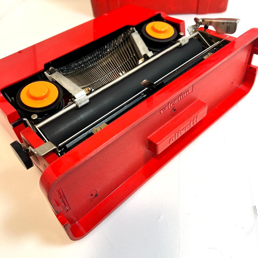 タイプライター オリベッティ バレンタイン、ヴィンテージ、動作良好、スペイン製