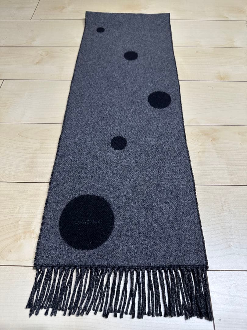 Paul Smith ポール・スミス ドット柄リバーシブルカシミヤマフラー