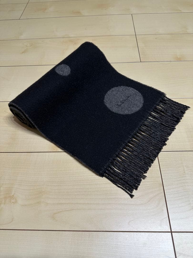 Paul Smith ポール・スミス ドット柄リバーシブルカシミヤマフラー