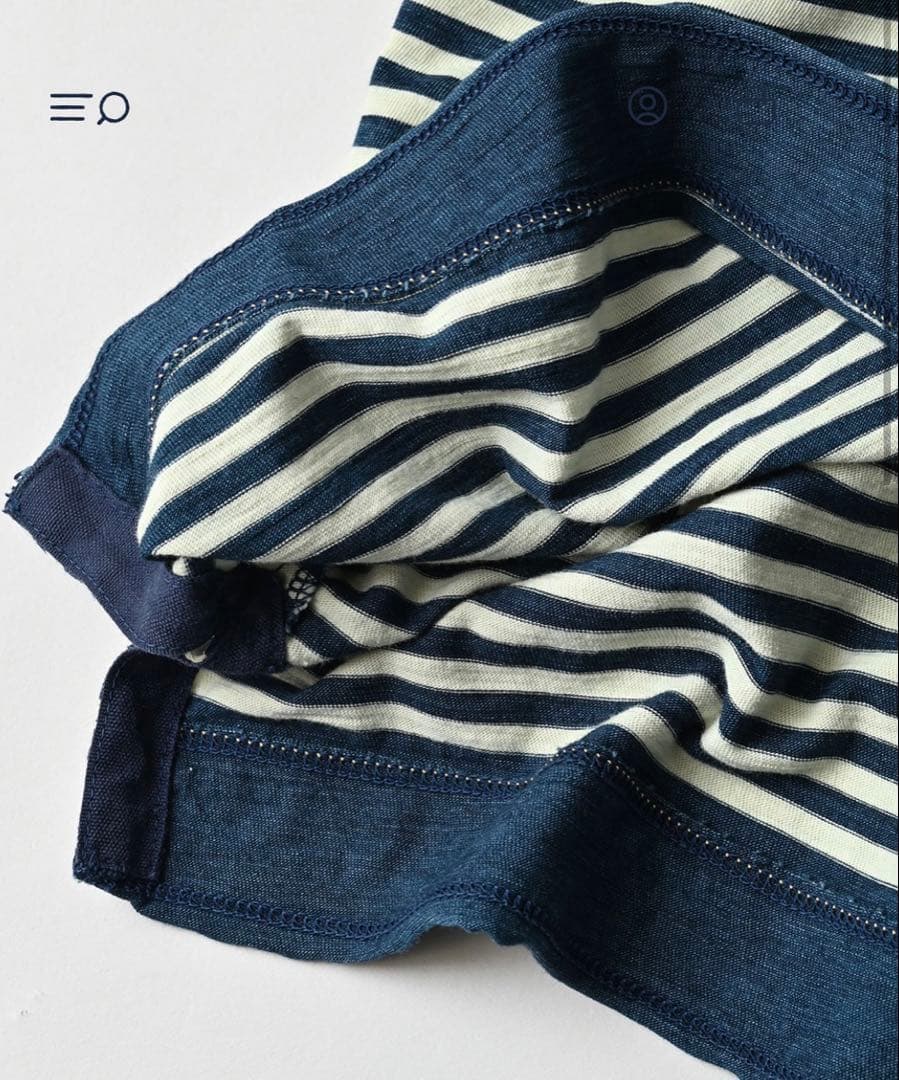 45R スーピマ天竺の908オーシャンTシャツ（インディゴ）