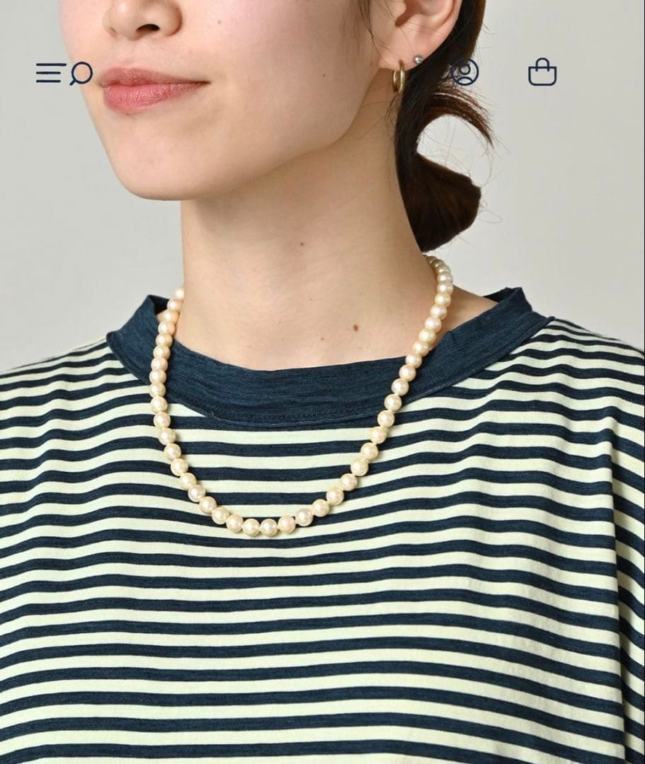 45R スーピマ天竺の908オーシャンTシャツ（インディゴ）