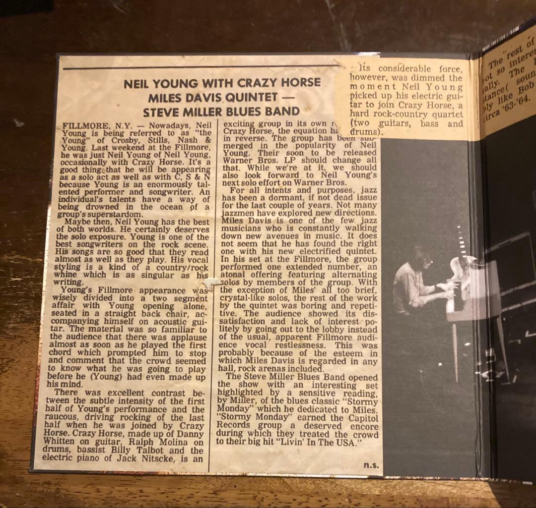 ◾️1970年フィルモアイースト◾️NEIL YOUNG & CRAZY HORS