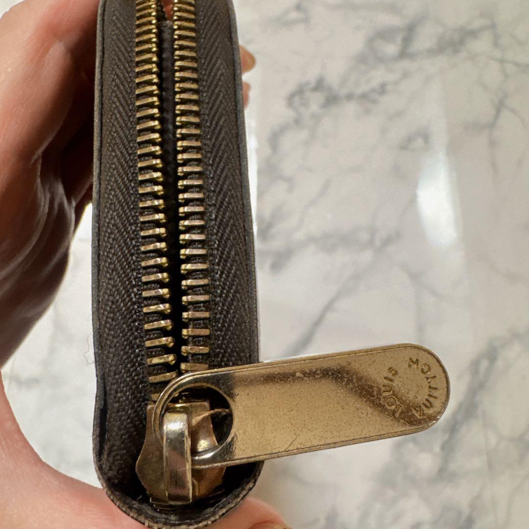 【訳あり】Louis Vuitton ダミエ長財布　ジップ開閉不可