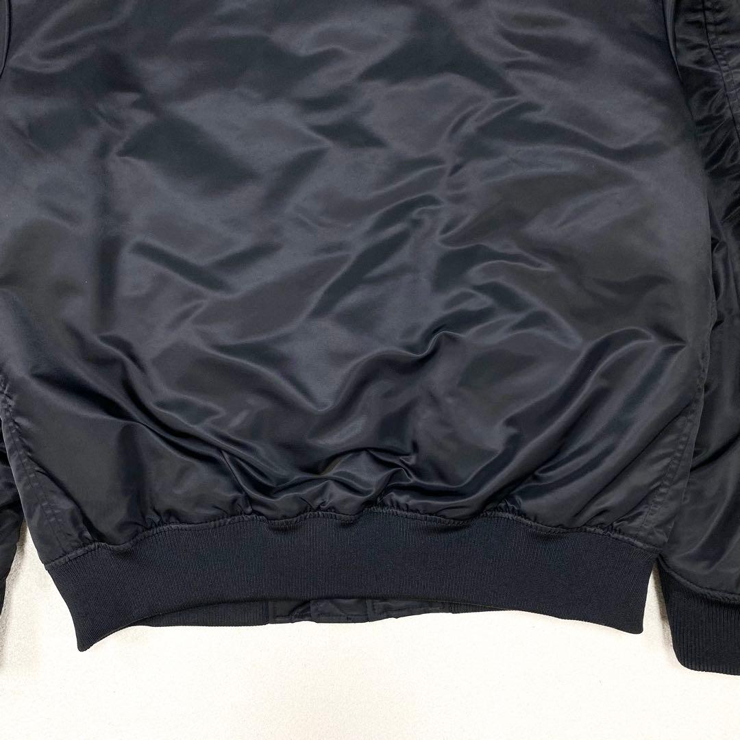 極美品✨ユニクロ+J ハイブリッドダウン オーバーサイズ MA-1 ブラック L